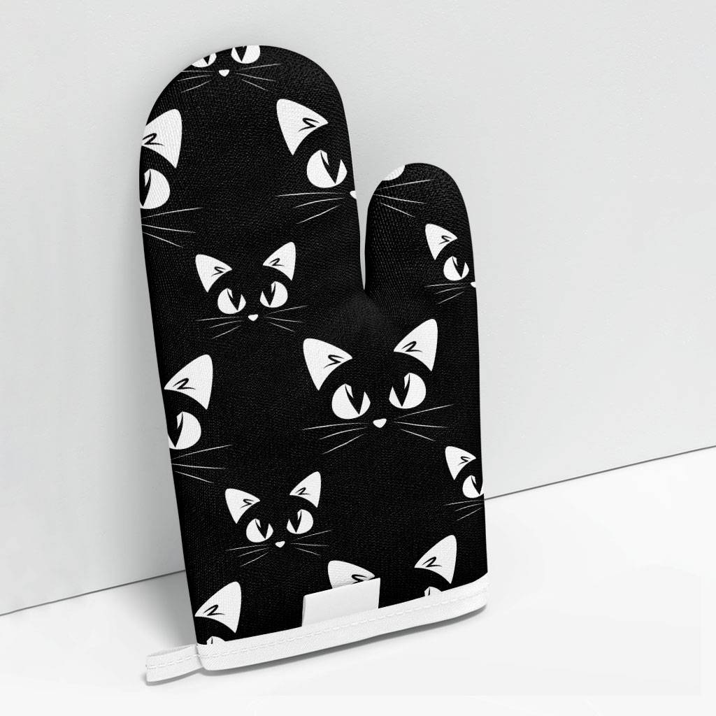 Cat Face Oven Mitt - Cat Oven Glove - Cute Cooking Gloves Kitchen Kitchen & Table Linens  
