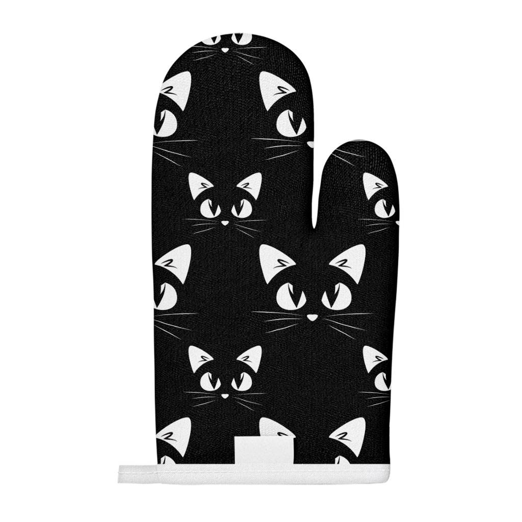Cat Face Oven Mitt - Cat Oven Glove - Cute Cooking Gloves Kitchen Kitchen & Table Linens  