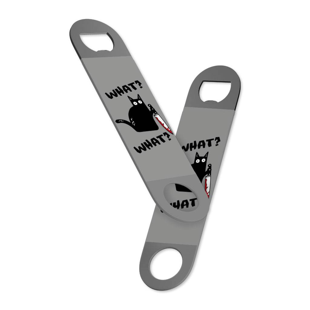 What Cat Bottle Opener - Maniac Beer Opener - Funny Bottle Opener Bar & Wine Tools Kitchen  