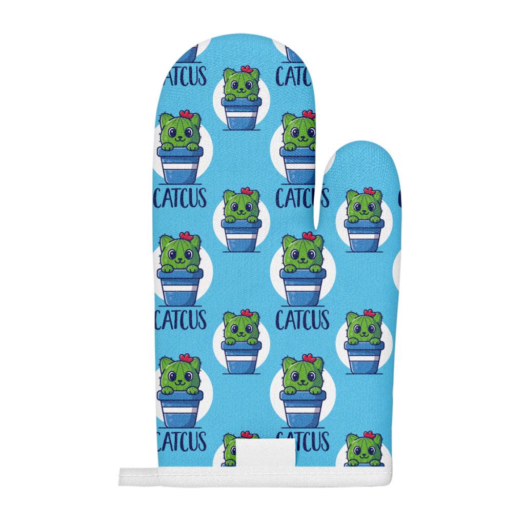 Cat Cactus Oven Mitt - Cartoon Oven Glove - Cactus Cooking Gloves Kitchen Kitchen & Table Linens  