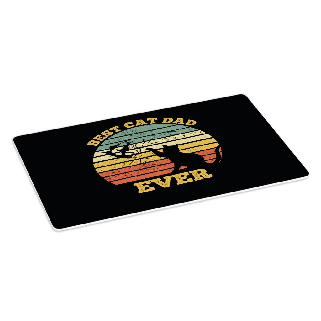 Best Cat Dad Ever Placemats 2 PCS - Cute Placemats for Kitchen Table - Themed Table Mats Kitchen Kitchen & Table Linens  