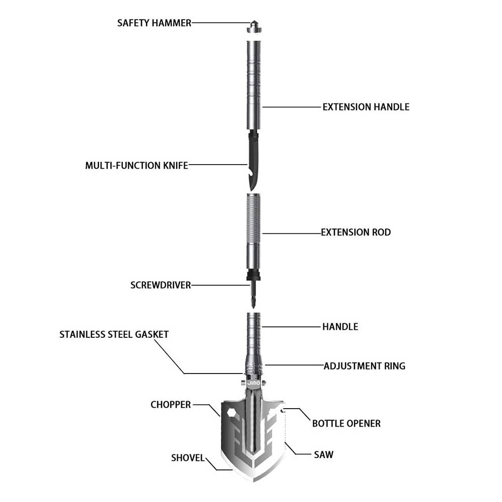 Multi-Purpose Folding Shovel Car Accessories  